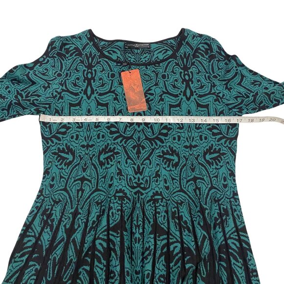 Peruvian Connection Orinda Top‎ Turquoise and Black Size S NWT - Picture 7 of 8